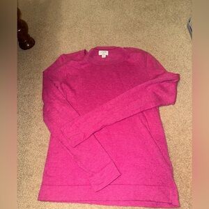 J. Crew Women's Crewneck Sweater in Bright Fuchsia